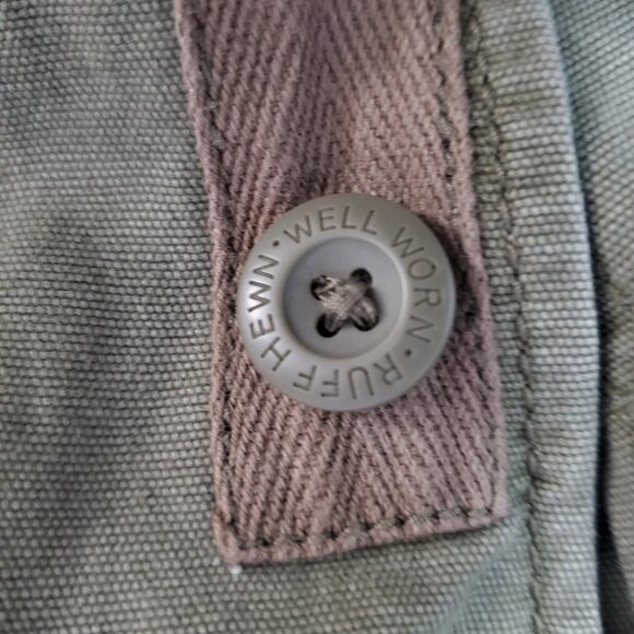 RuffHewn Military Green Army Jacket 100% Cotton L - Picture 10 of 16